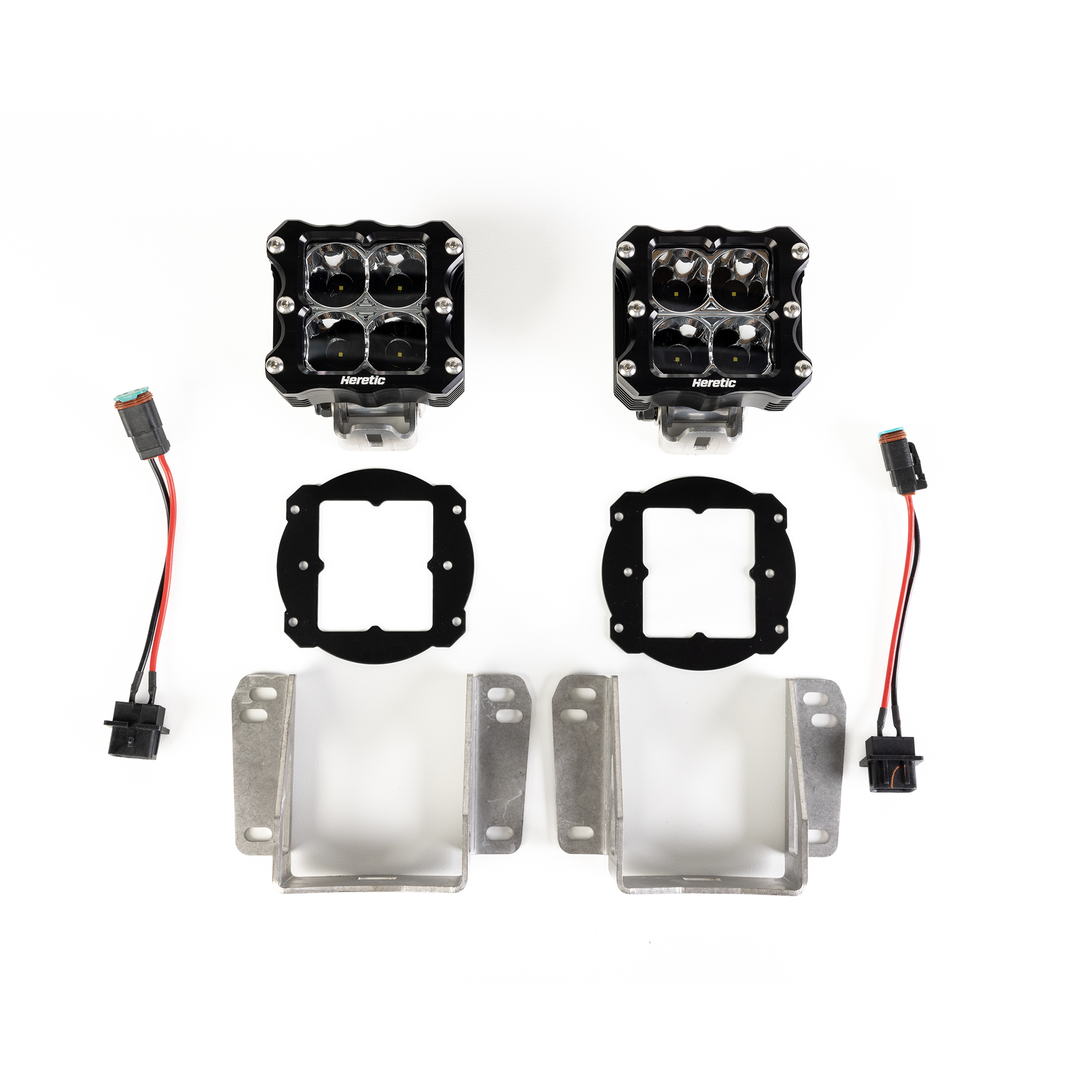 Photo of Jeep Gladiator Rubicon LED Fog Light Kit (2018+) - Plastic Bumper by Heretic Studio Dealer Portal - Premium for UTVs / Side by Sides