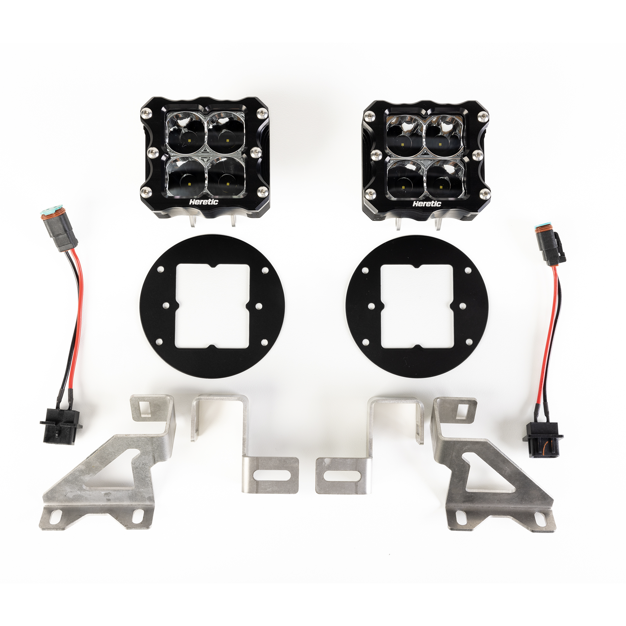 Photo of Jeep Gladiator Sport LED Fog Light Kit (2018+) - Plastic Bumper by Heretic Studio Dealer Portal - Premium for UTVs / Side by Sides