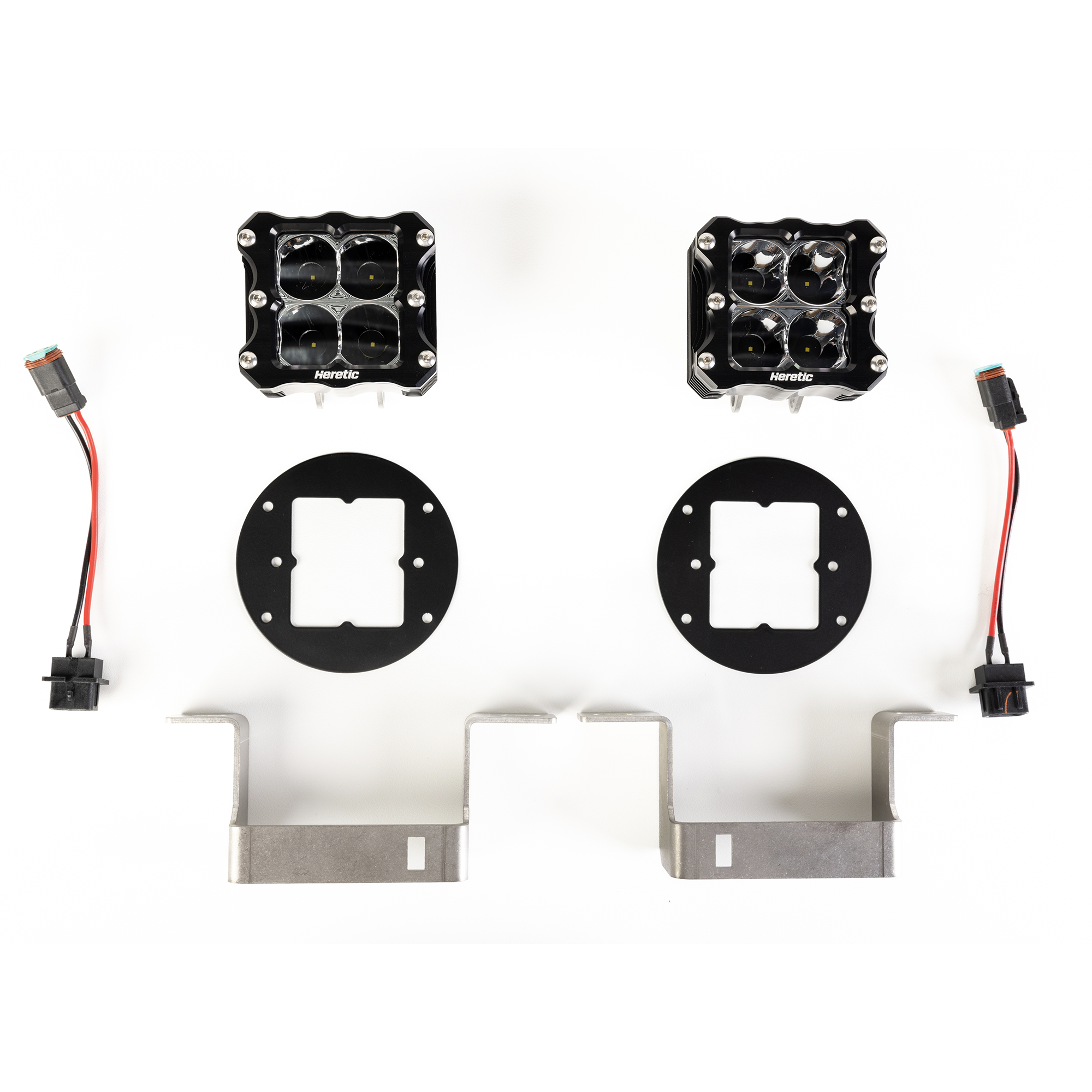 Photo of Jeep Wrangler Rubicon LED Fog Light Kit (2018-2020) - Steel Bumper by Heretic Studio Dealer Portal - Premium for UTVs / Side by Sides