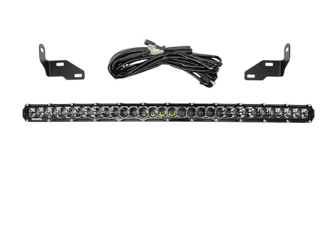 Photo of F-250 & 350 Super Duty 30" Curved Bumper Light Bar Kit 2023+ by Heretic Studio Dealer Portal - Premium for UTVs / Side by Sides
