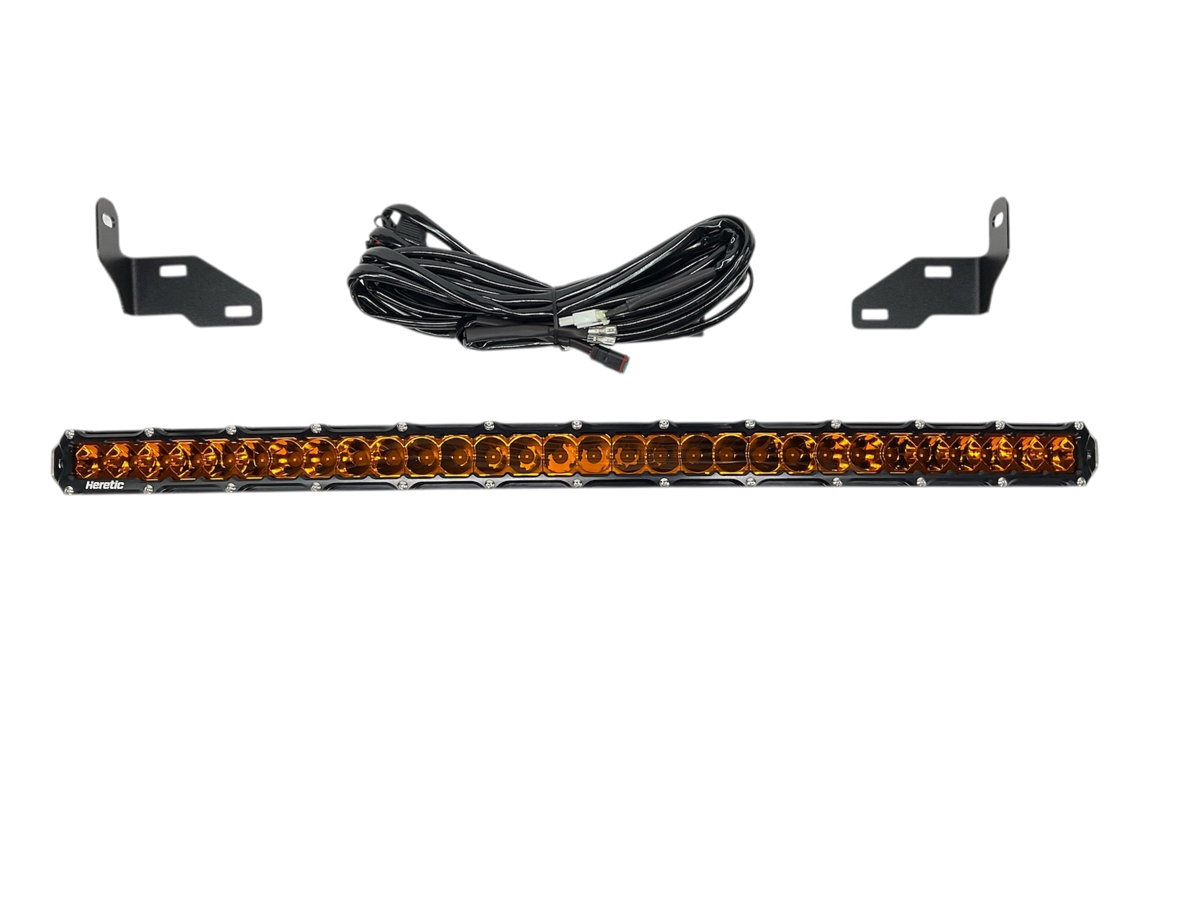 Photo of F-250 & 350 Super Duty 30" Curved Bumper Light Bar Kit 2023+ by Heretic Studio Dealer Portal - Premium for UTVs / Side by Sides