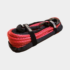 3/8'' x 85' Synthetic Winch Rope with Removeable forged winch hook