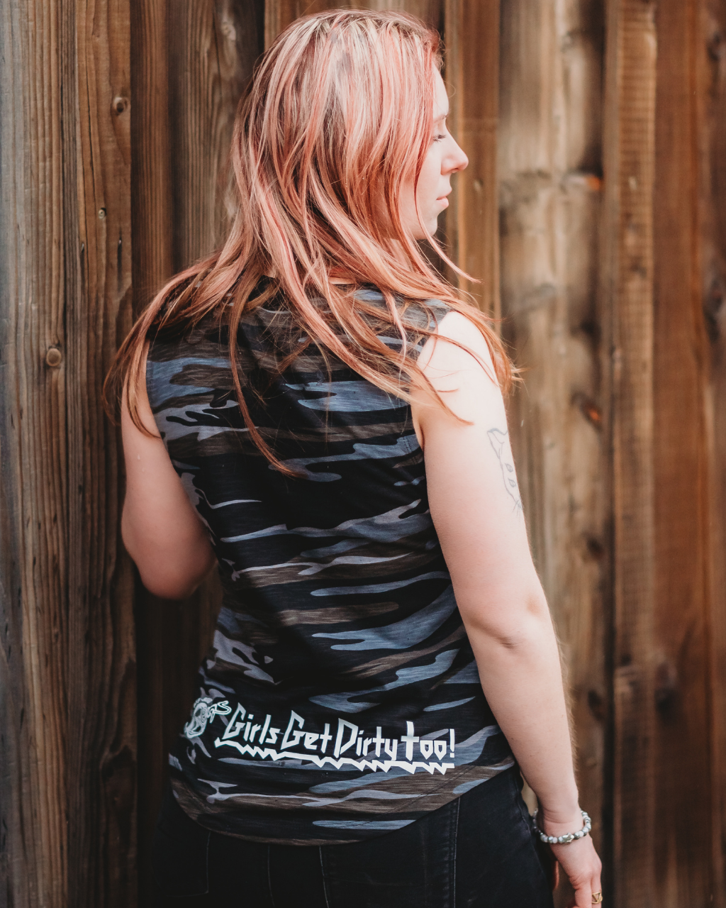 Photo of Heavy Metal Camo Muscle Tank by OFF-ROAD VIXENS CLOTHING CO. - Premium Apparel & Accessories for UTVs / Side by Sides