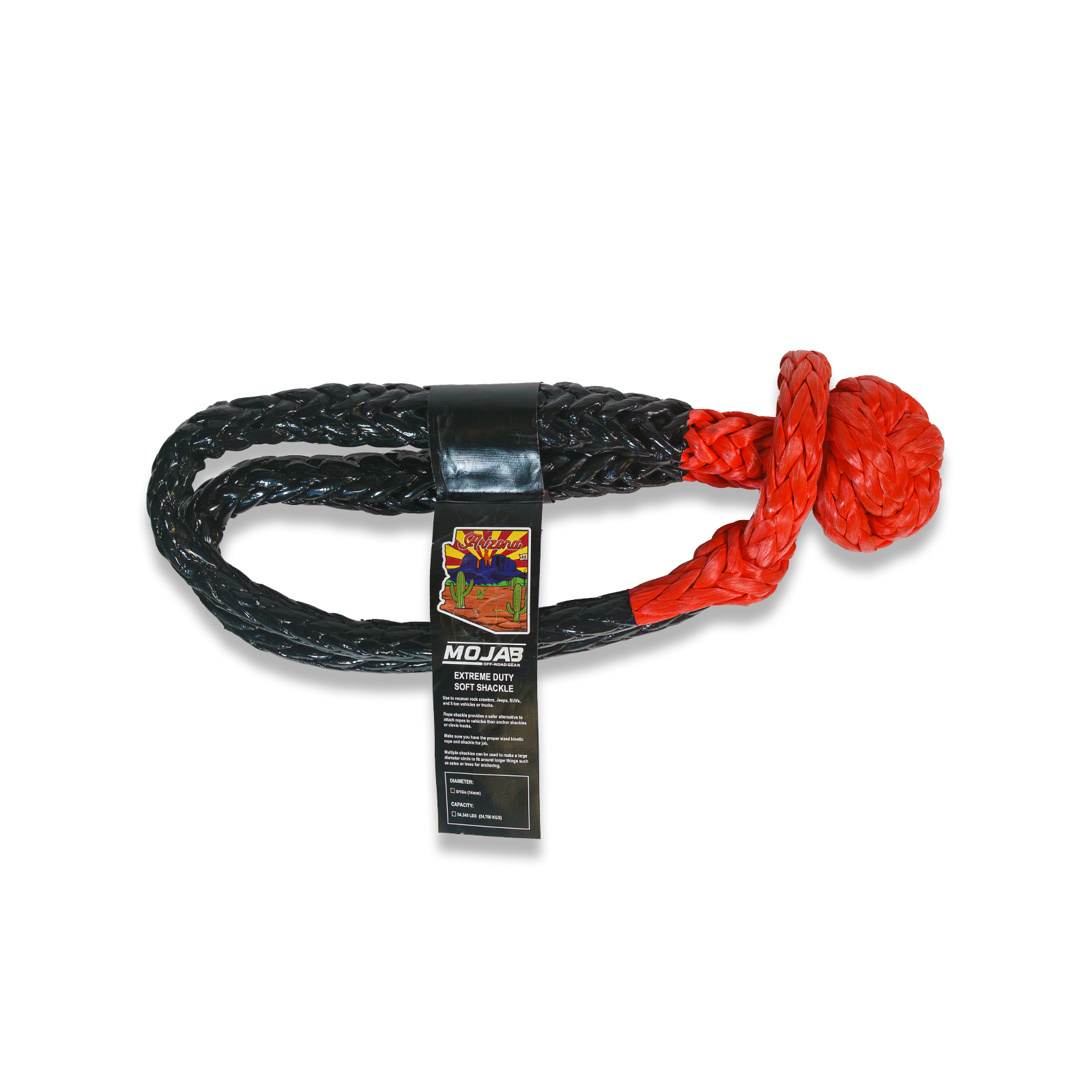 Photo of Extreme duty soft shackle 9/16'' x 31.5'' (Lifetime Warranty) by MOJAB OFFROAD - Premium for UTVs / Side by Sides