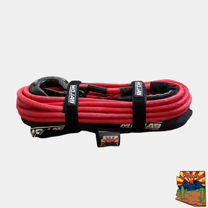 Photo of 1/2'' x 78' Double Braided Winch Rope with removeable forged winch hook by MOJAB OFFROAD - Premium Winch rope for UTVs / Side by Sides
