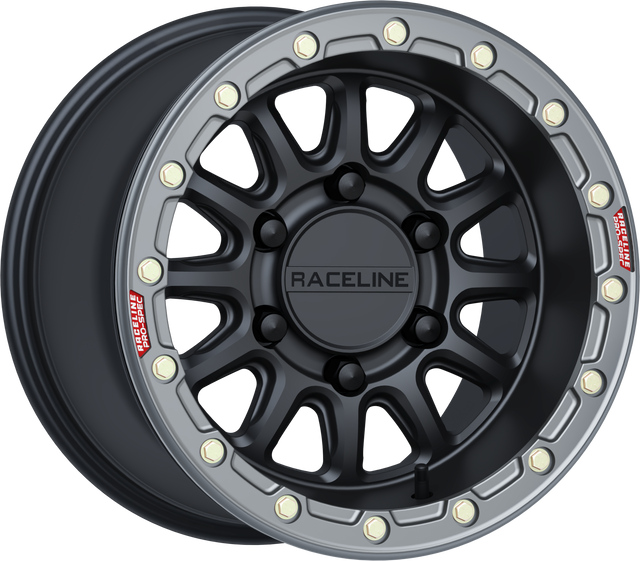 Photo of ALPHA WHEEL 6/139.7 BLK/GUNMETAL 15X10 (+25MM) by RACELINE - Premium Wheels for UTVs / Side by Sides