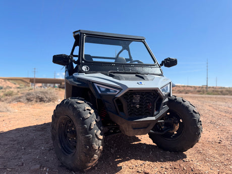 Photo of POLARIS RZR 200 FRONT WINDSHIELD 2020 by Dirt Warrior Accessories - Premium Windshields for UTVs / Side by Sides