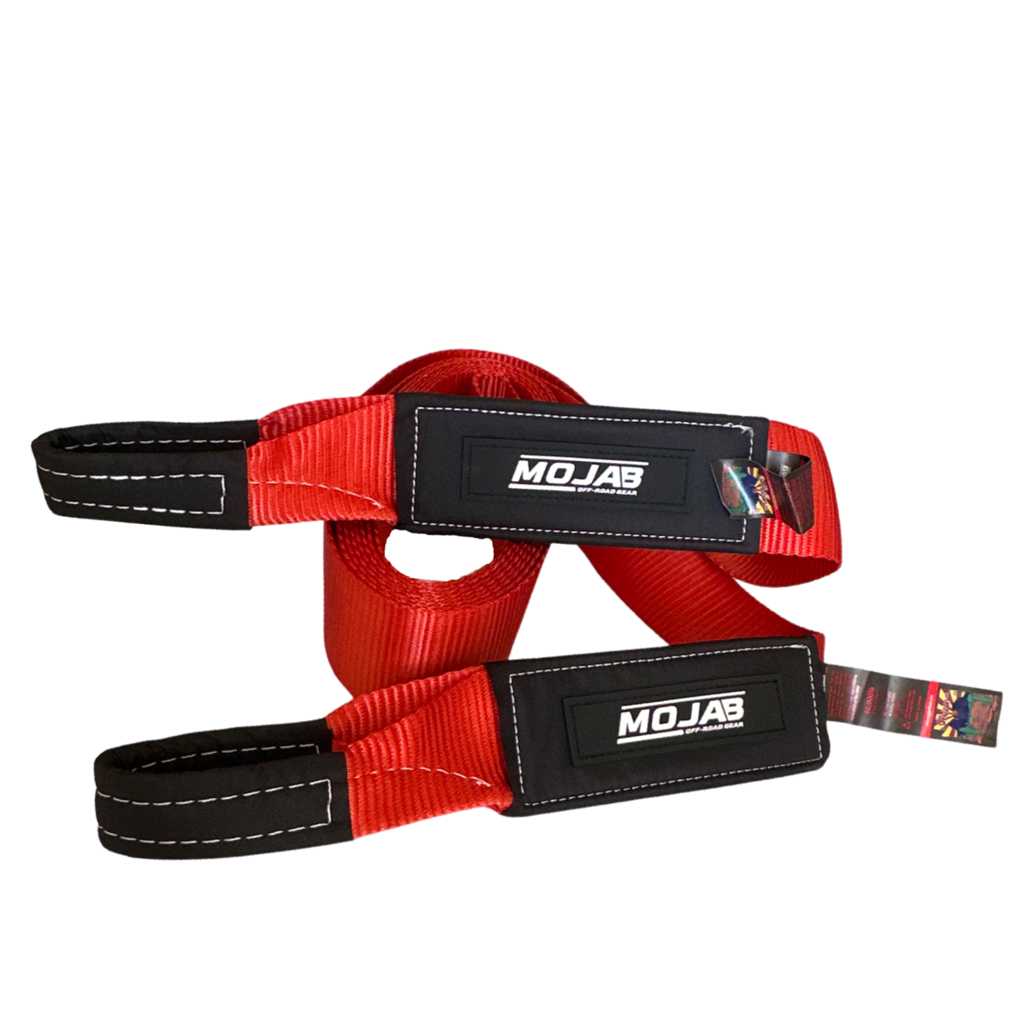 Photo of 4'' x 30' Tow Strap / Winch Strap (Lifetime Warranty) by MOJAB OFFROAD - Premium Tow Strap for UTVs / Side by Sides