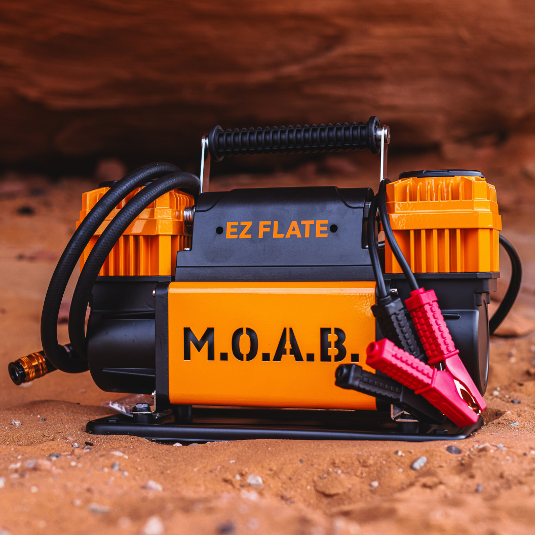 Photo of M.O.A.B. - 10.6 CFM Portable Dual Air Compressor by EZ FLATE - Premium Compressors for UTVs / Side by Sides