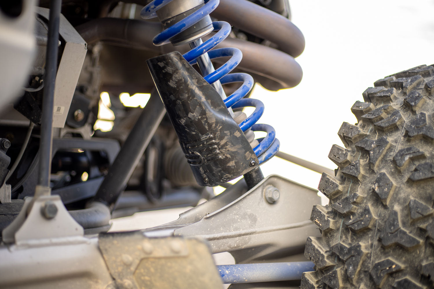 Photo of Carbon Fiber Shock Guard by Super Comp - Premium for UTVs / Side by Sides