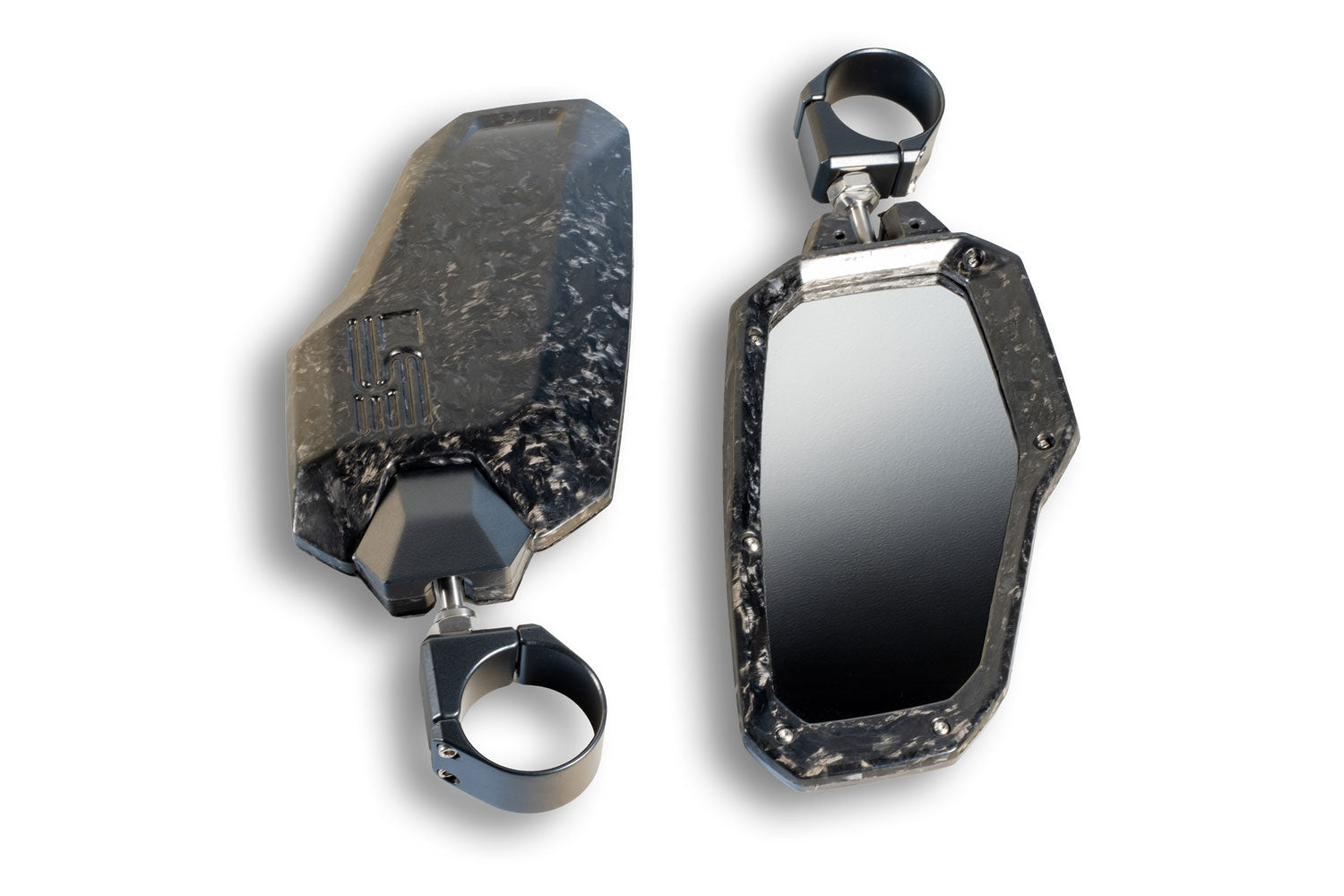 Photo of Carbon Fiber UTV Mirrors – Universal Clamp-On Set by Super Comp - Premium for UTVs / Side by Sides