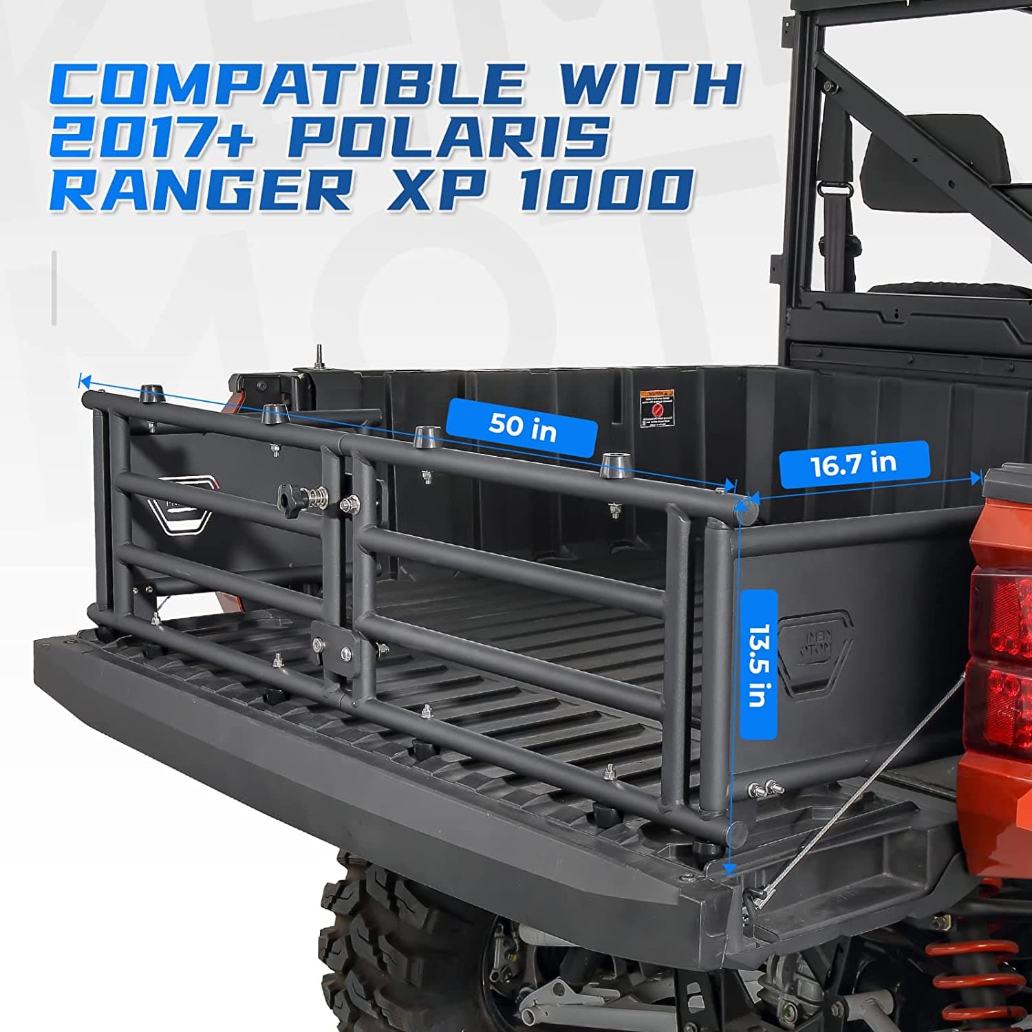 Photo of UTV Tailgate Extender for Ranger 1000/XP 1000/Crew 2017-2024 by Kemimoto - Premium for UTVs / Side by Sides
