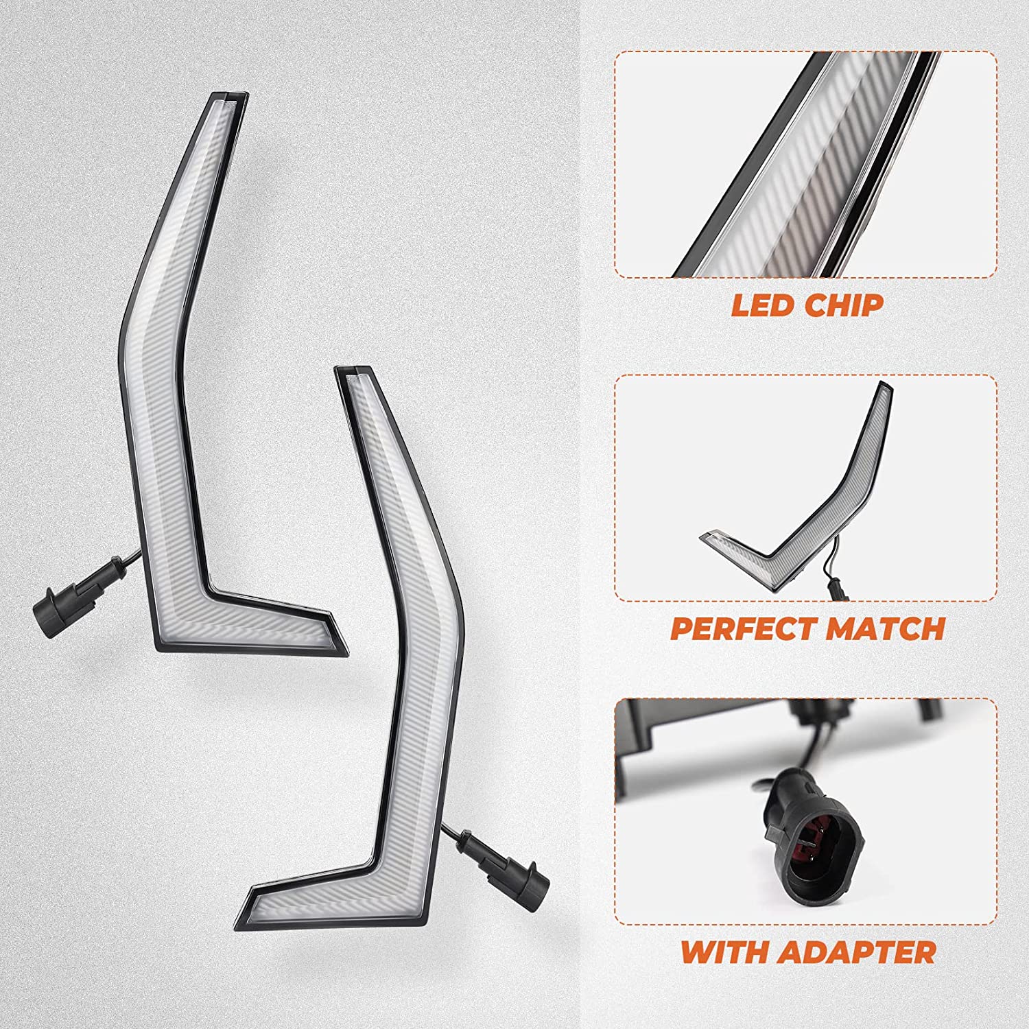 Photo of Fang Lights for Kawasaki Teryx KRX 1000 by Kemimoto - Premium for UTVs / Side by Sides