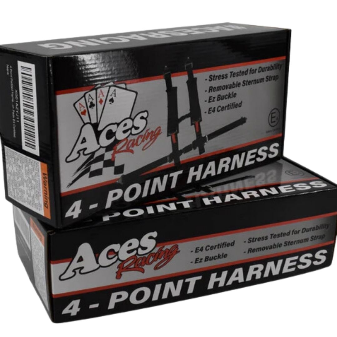 Photo of 4-Point Harness Seat Belt (2" Auto Buckle) by Aces Racing - Premium Harnesses for UTVs / Side by Sides