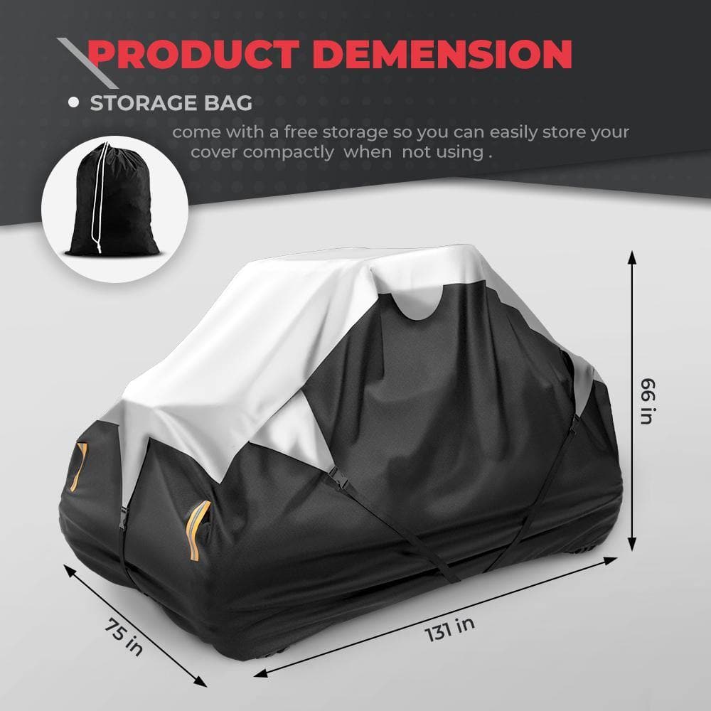 Photo of UTV Cover Waterproof 420D Fit Can-Am/ Polaris/ Kawasaki by Kemimoto - Premium for UTVs / Side by Sides