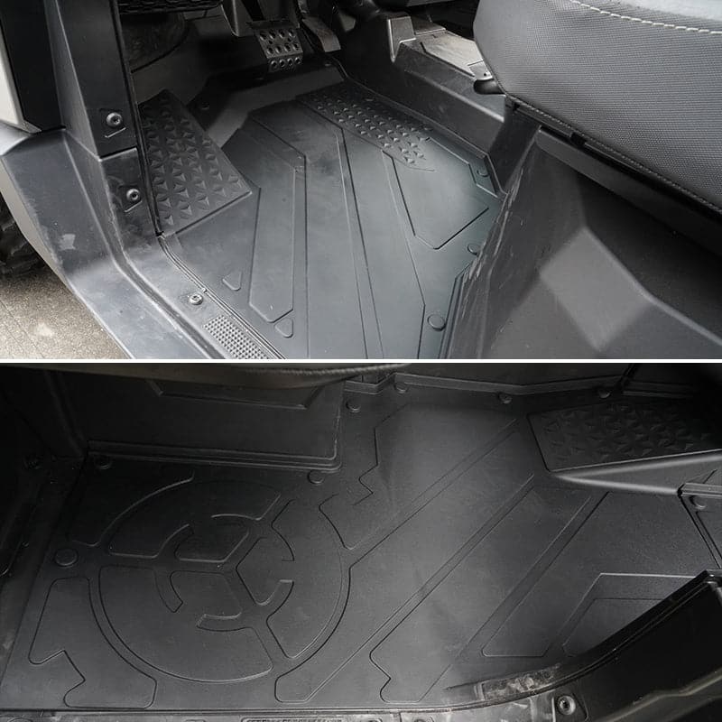 Photo of TPE Floor Mats for Polaris Ranger XD 1500 2024+ by Kemimoto - Premium for UTVs / Side by Sides