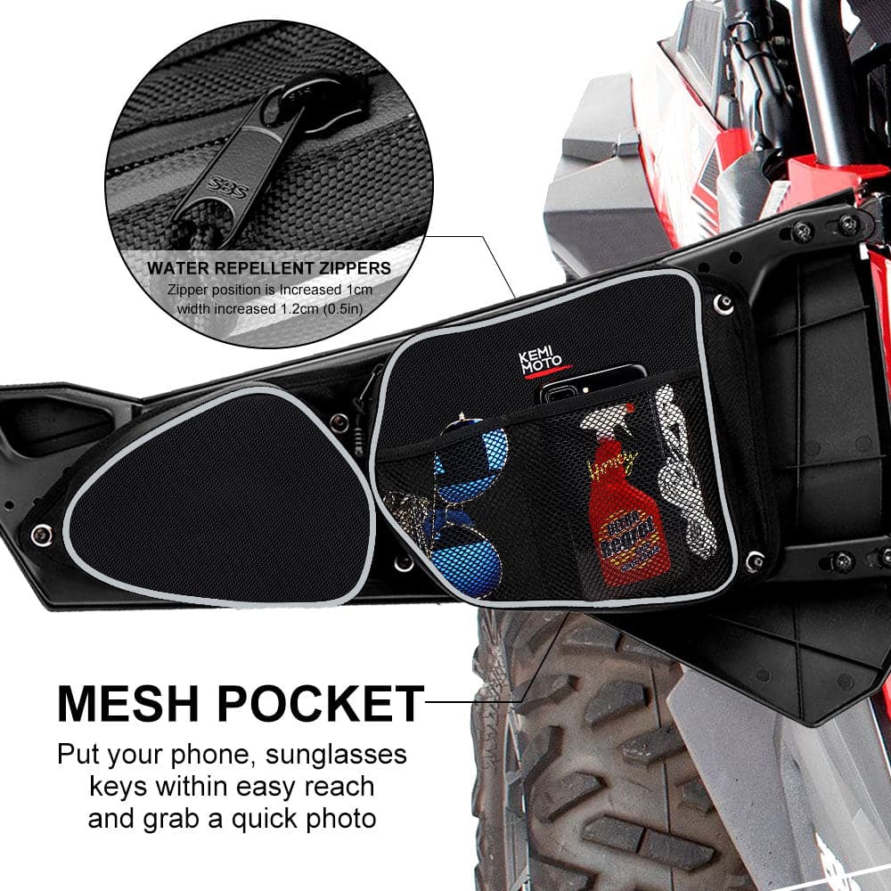 Photo of Side Door Bags for Polaris RZR 1000 XP 4/ Turbo S900 by Kemimoto - Premium for UTVs / Side by Sides