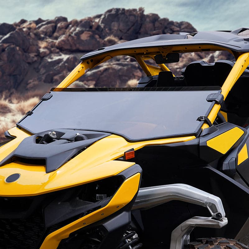Photo of Tinted Half Windshield for Can-Am Maverick R 2024+ by Kemimoto - Premium for UTVs / Side by Sides