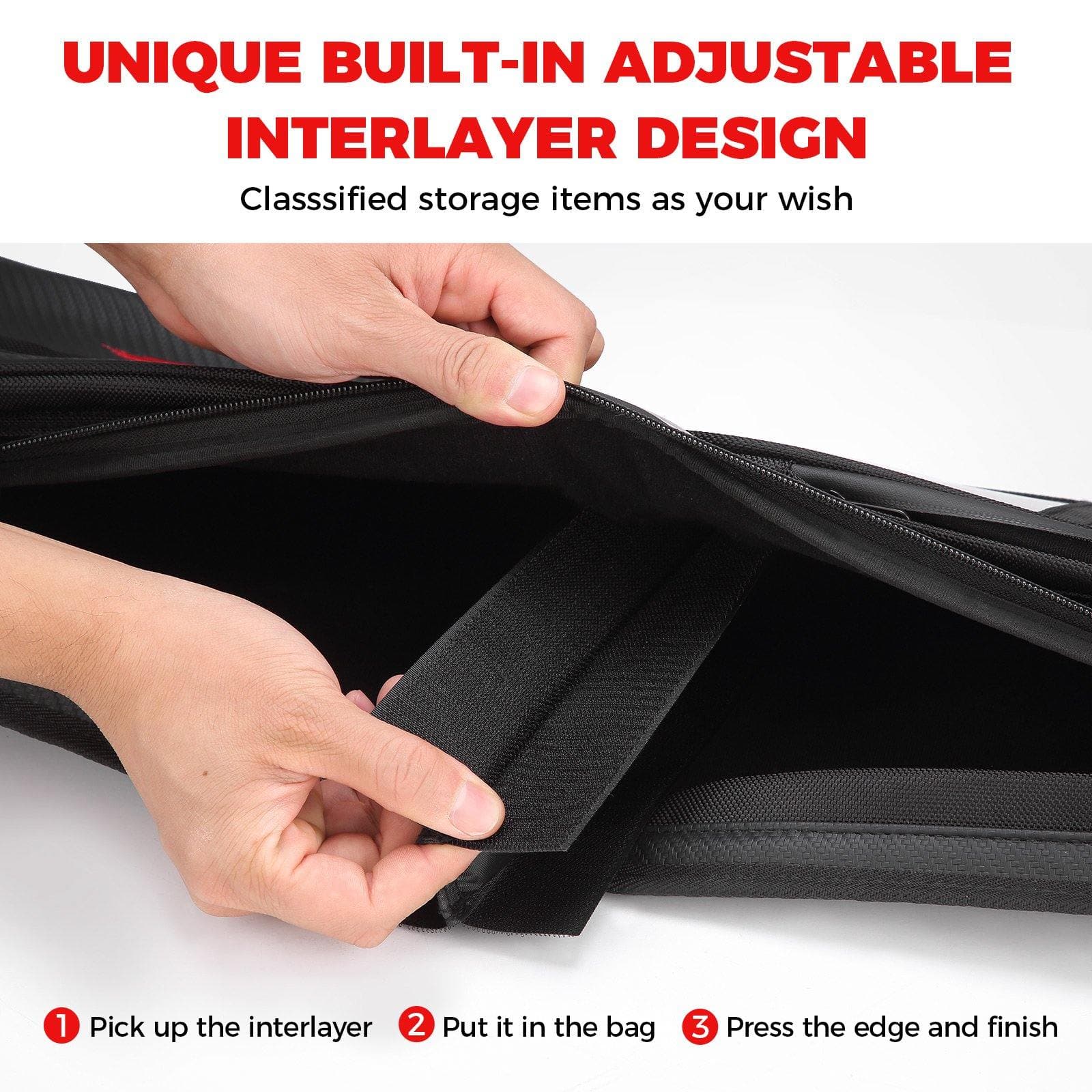 Photo of Roof Overhead Storage Bag for Polaris RZR XP 1000 / S 1000 by Kemimoto - Premium for UTVs / Side by Sides