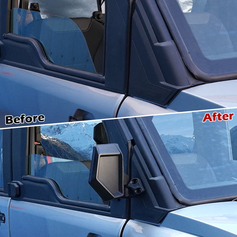 Photo of Mounted Side Mirrors for Polaris Ranger XD 1500 2024-2025 by Kemimoto - Premium for UTVs / Side by Sides