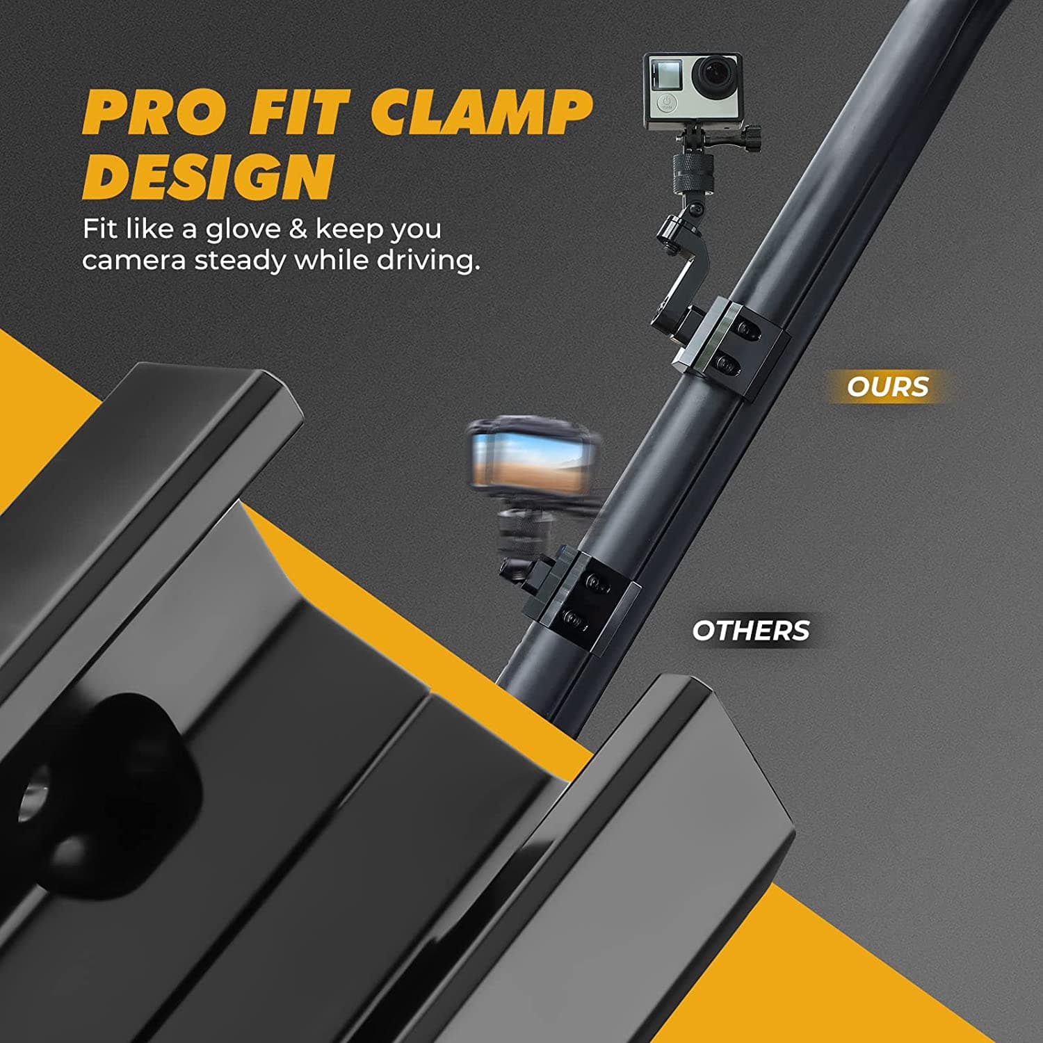 Photo of UTV Pro-Fit Camera Mount for Polaris Ranger / General, Defender /Maverick Trail by Kemimoto - Premium for UTVs / Side by Sides