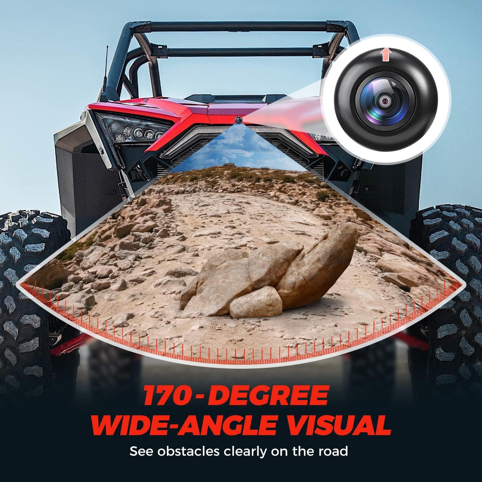 Photo of Kemimoto Front Camera For Polaris RZR PRO XP XP 4 Turbo 1000 900 PRO R by Kemimoto - Premium for UTVs / Side by Sides