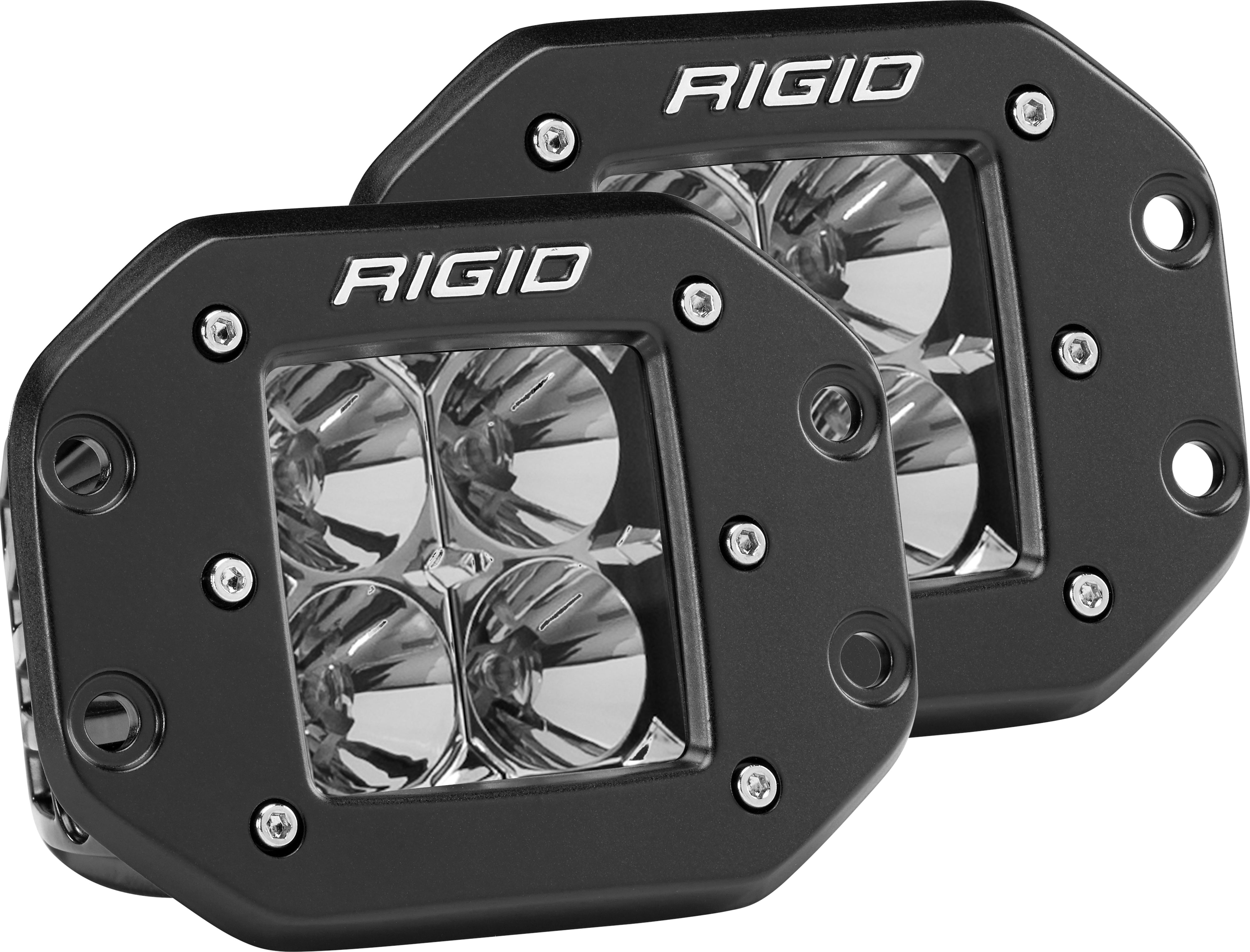 Photo of D-SERIES PRO FLOOD FLUSH MOUNT LIGHT PAIR by RIGID - Premium Illumination for UTVs / Side by Sides