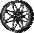 Photo of SYSTEM 3 ST7 WHEEL 20X7 4+3 (+10MM) 5/4.5 GLOSS BLACK MILLED by SYSTEM 3 - Premium Wheels for UTVs / Side by Sides