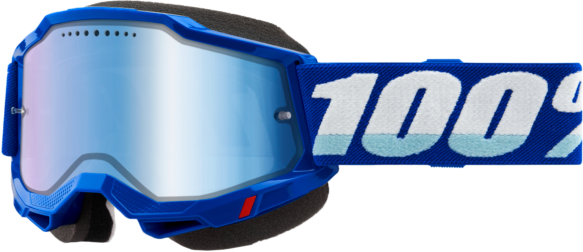 Photo of ACCURI 2 SNOWMOBILE GOGGLE BLUE W/BLUE MIRROR LENS by 100-PERCENT - Premium Eyewear for UTVs / Side by Sides
