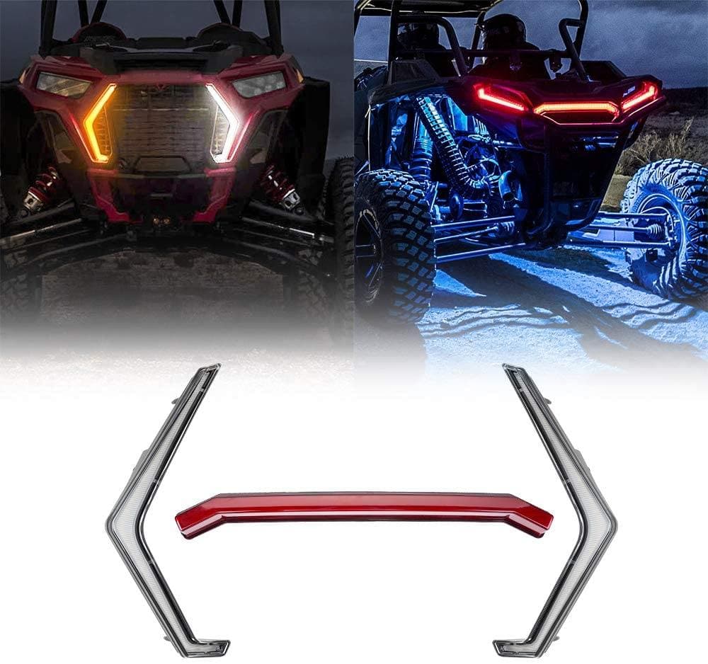 Photo of Kemimoto IP67 Front LED Street Legal Light Kits for Polaris RZR 2019-2023 by Kemimoto - Premium for UTVs / Side by Sides