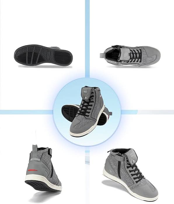 Photo of Motorcycle Shoes for Men - Durable Protective Riding Boots by Kemimoto - Premium for UTVs / Side by Sides