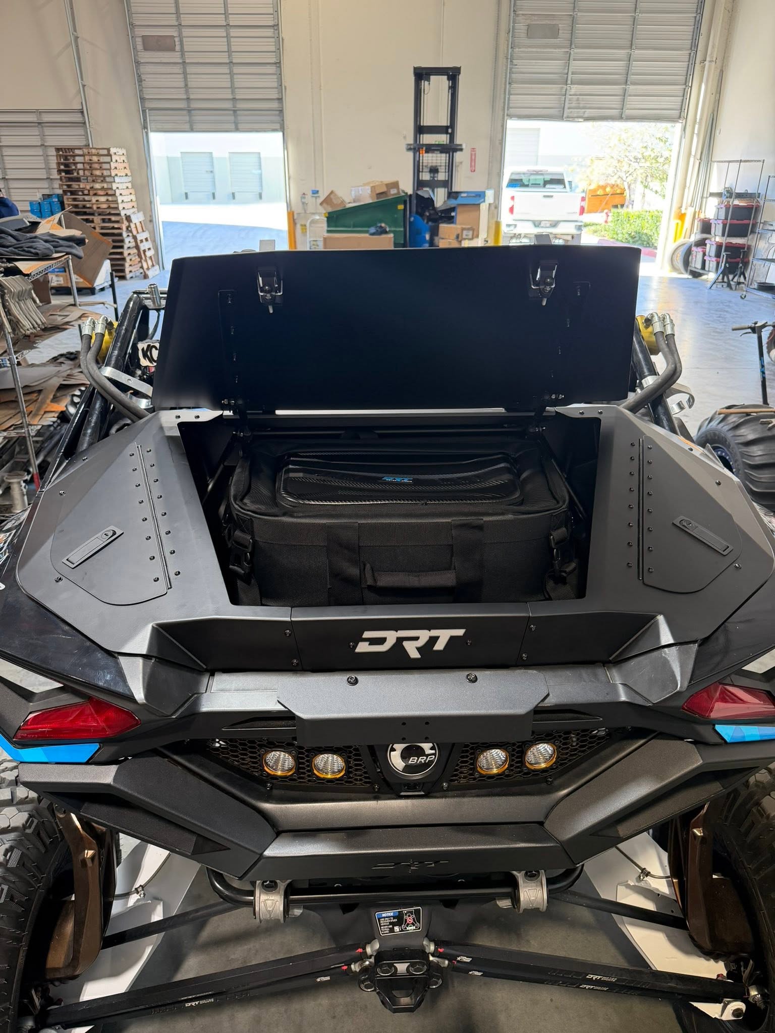 2024+ Can-Am Maverick R Aluminum Trunk Enclosure V2.0 by DRT Motorsports | Bolt-On Rear Storage