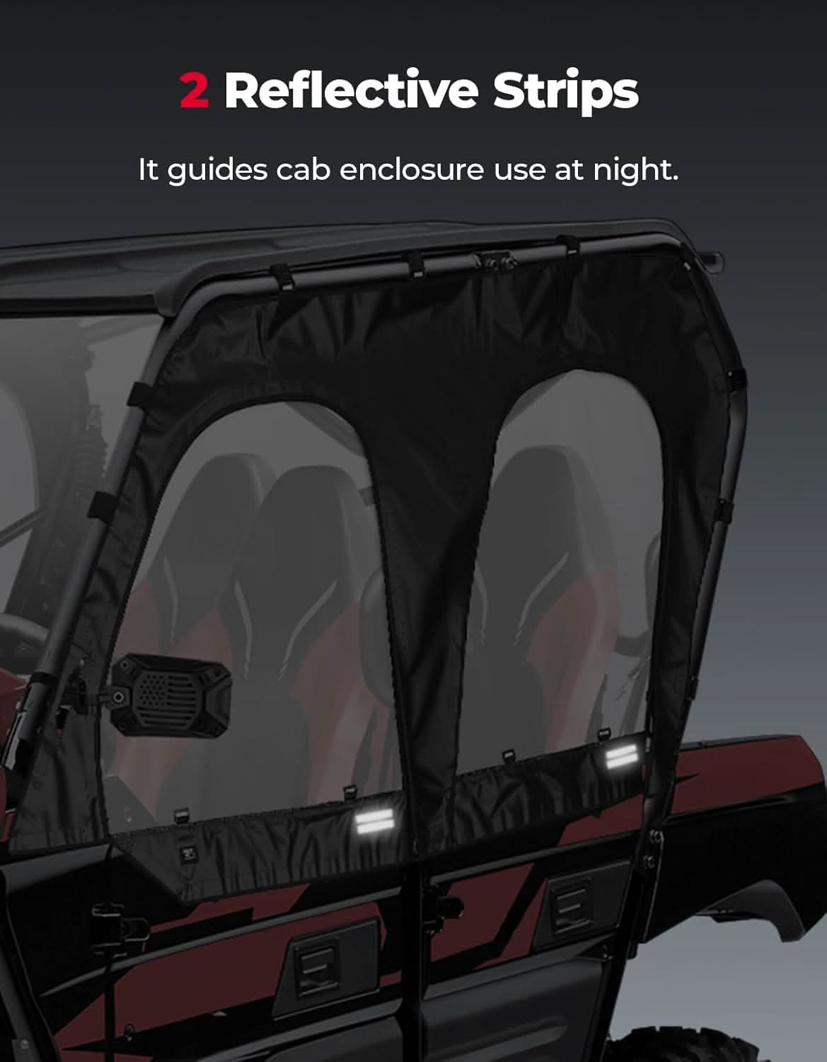 Photo of Soft Upper Doors For Kawasaki Teryx 4 800 |Teryx 4 S by Kemimoto - Premium for UTVs / Side by Sides