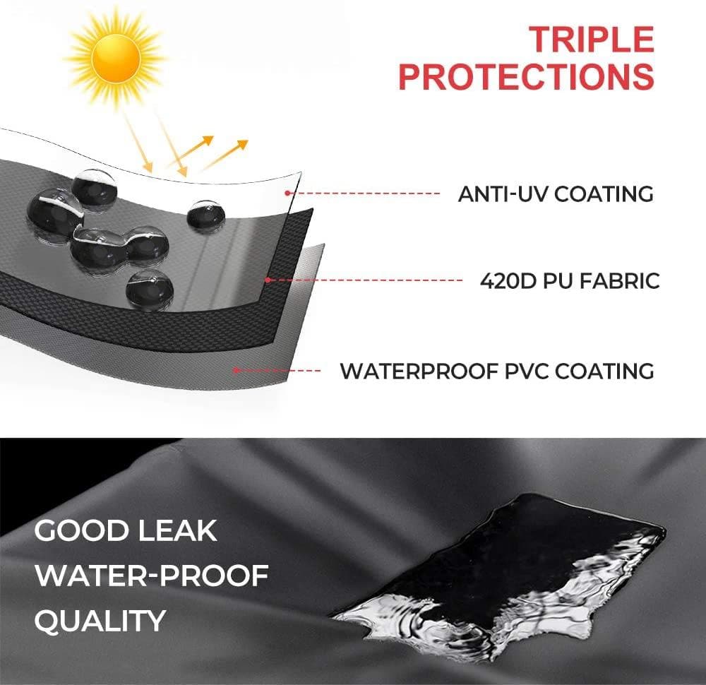 Photo of UTV Cover Waterproof 4-Seat 420D for Defender, Ranger, General by Kemimoto - Premium for UTVs / Side by Sides