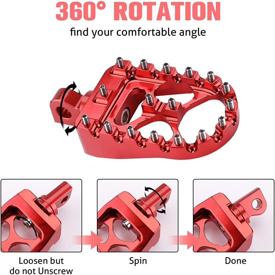 Photo of Motorcycle Foot pegs for Dyna, Sportster, Iron by Kemimoto - Premium for UTVs / Side by Sides