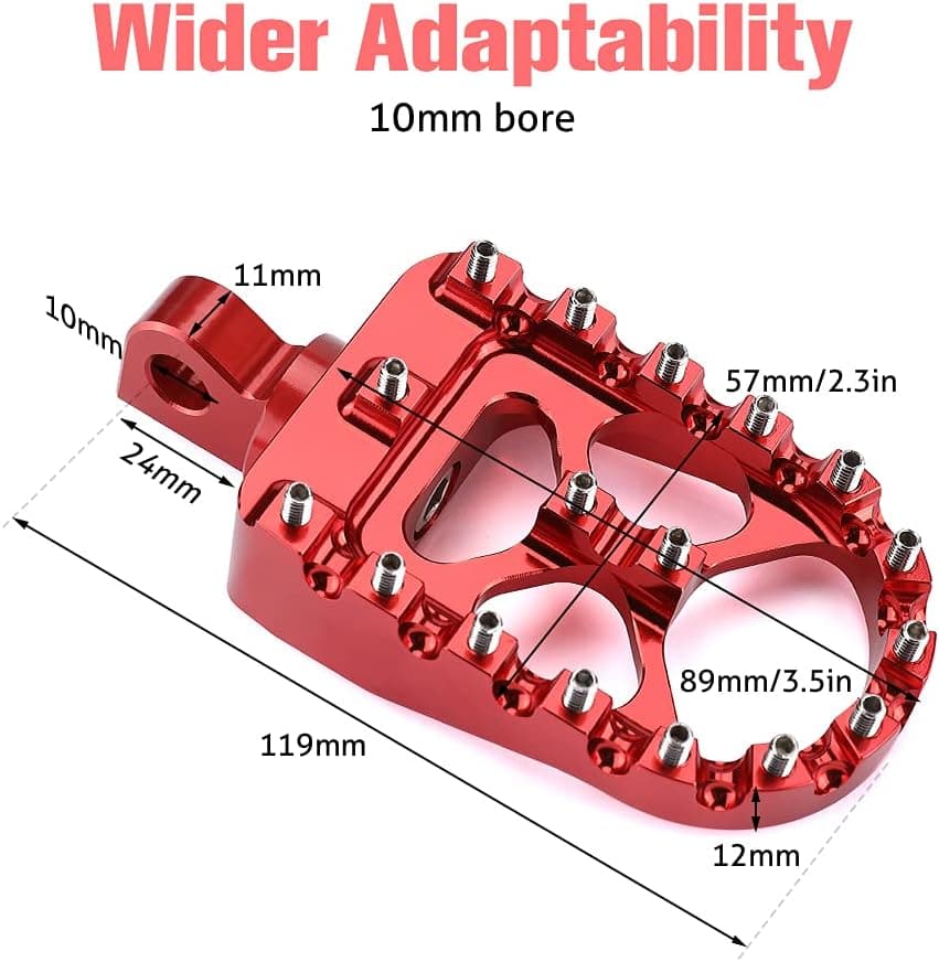 Photo of Motorcycle Foot pegs for Dyna, Sportster, Iron by Kemimoto - Premium for UTVs / Side by Sides
