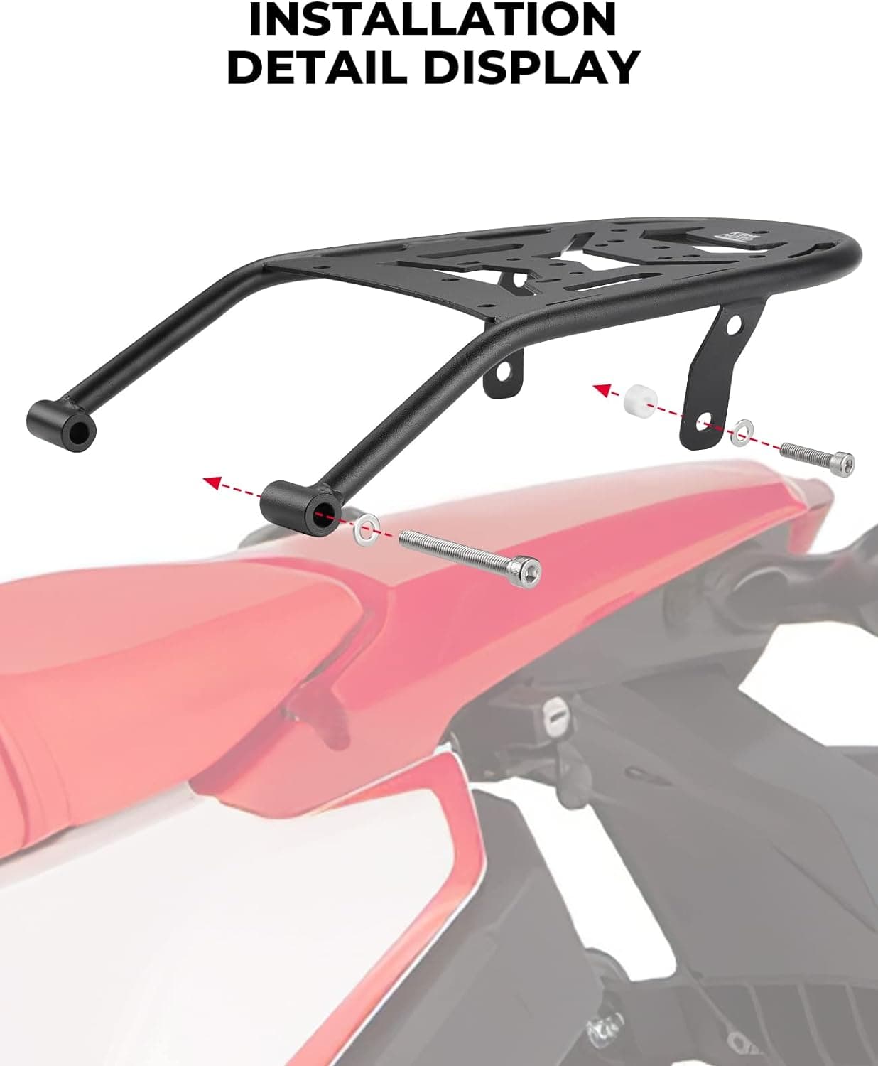 Photo of Rear Rack Luggage Storage Rack for CRF300L 2021-2024 by Kemimoto - Premium for UTVs / Side by Sides