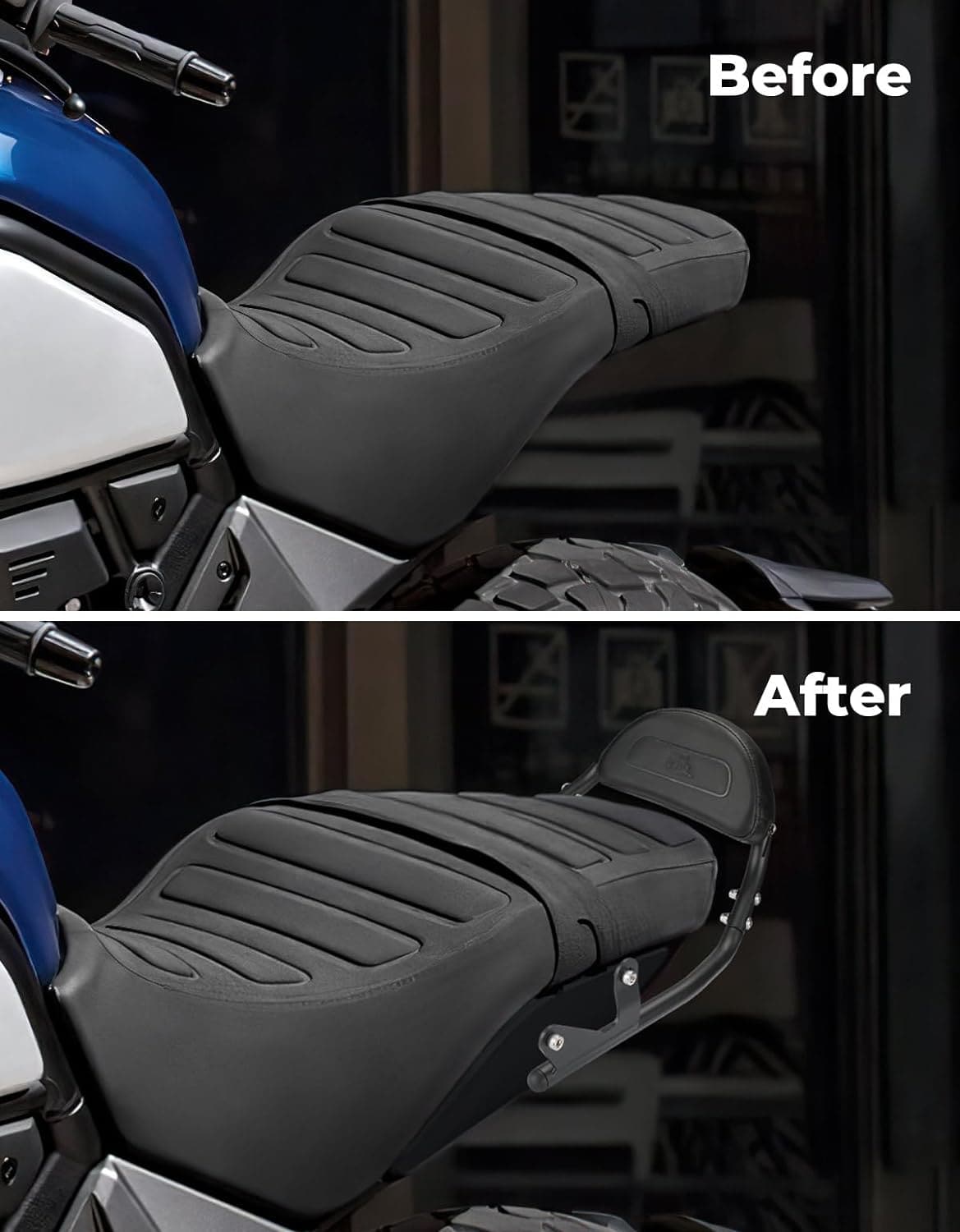 Photo of Motorcycle Sissy Bar Backrest for CLX700 by Kemimoto - Premium for UTVs / Side by Sides