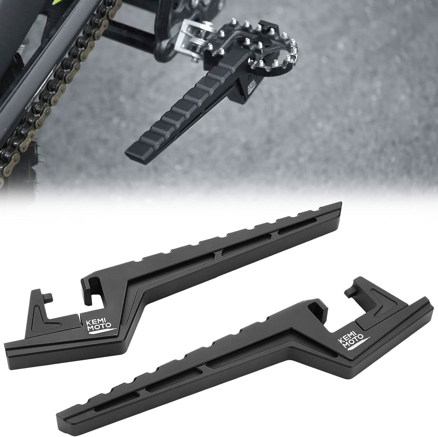 Photo of Universal Passenger Footpegs for Enduros and Surron Segway X160|X260 by Kemimoto - Premium for UTVs / Side by Sides
