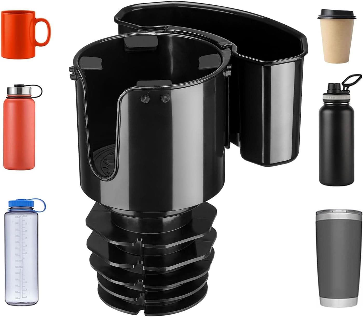 Photo of JOYTUTUS Cup Holder Expander for Car 18-40oz (3.4-3.8 Inch) by Kemimoto - Premium for UTVs / Side by Sides