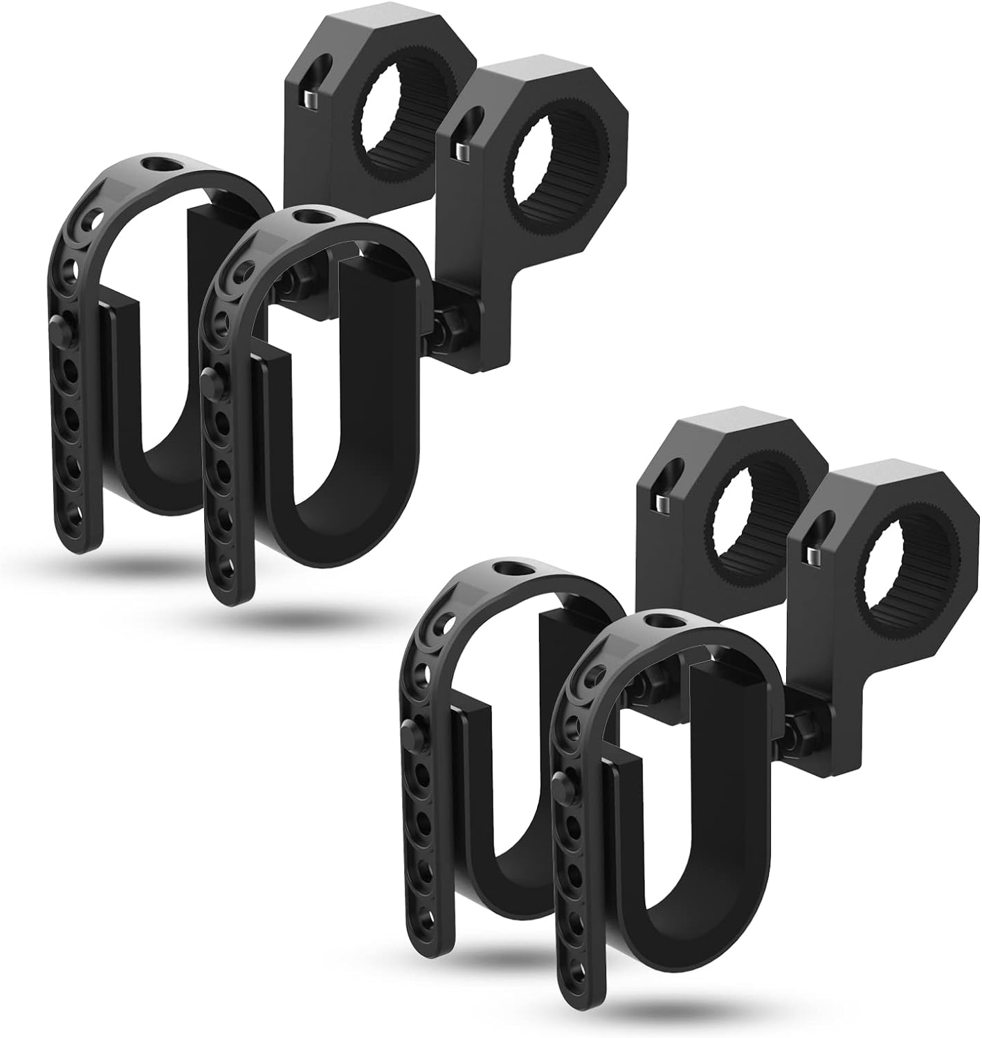 Photo of UTV Shotgun Holder Fit 1.75” 2” Roll Bars Ski Rack Bow Rack (2 pieces) by Kemimoto - Premium for UTVs / Side by Sides