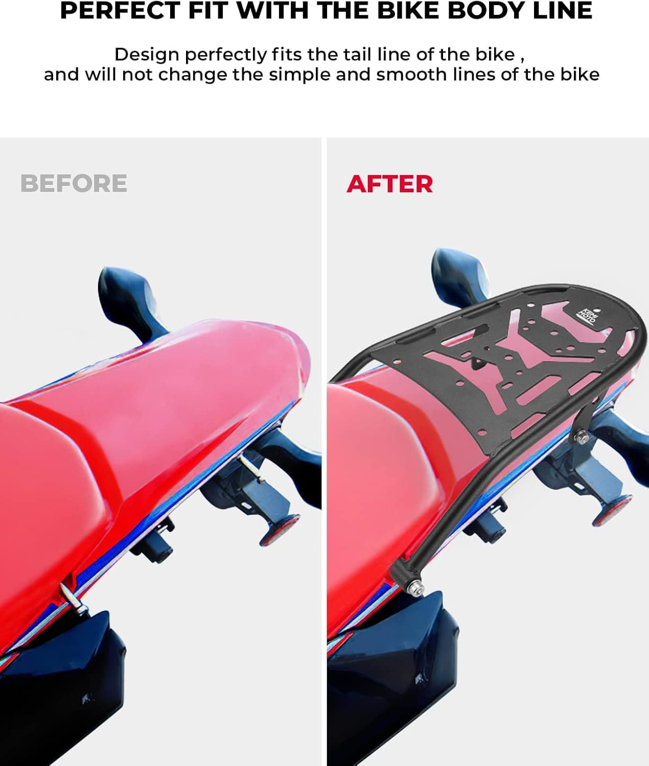 Photo of Rear Rack Luggage Storage Rack for CRF300L 2021-2024 by Kemimoto - Premium for UTVs / Side by Sides
