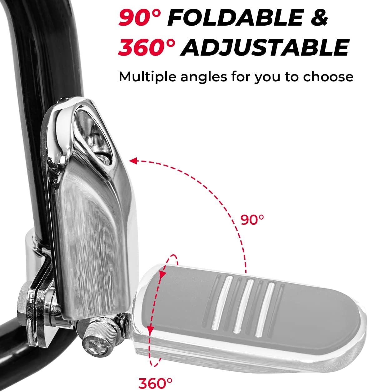 Photo of Motorcycle Foot Pegs for Touring Model by Kemimoto - Premium for UTVs / Side by Sides