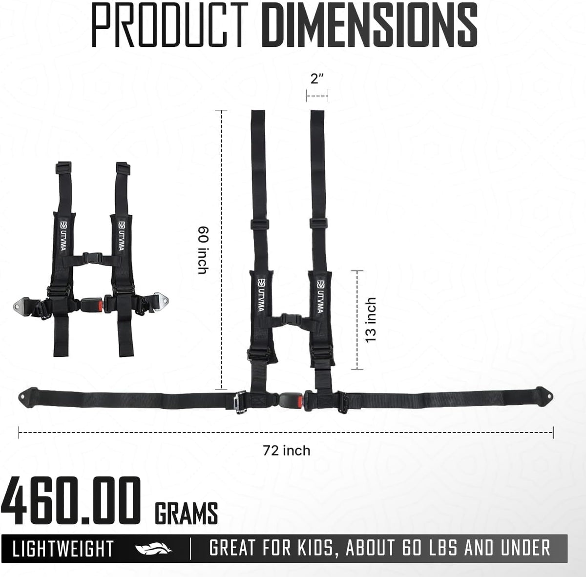 RZR 1000 Bump Seat with Harness - Fits 2014-2023 Models