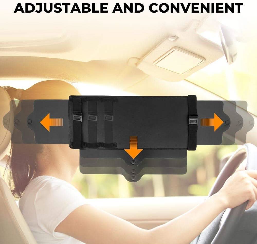 Photo of JOYTUTUS Car Sun Visor Sunshade Extender by Kemimoto - Premium for UTVs / Side by Sides