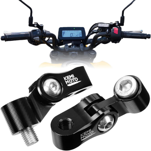 Photo of Universal Rear View Mirror Mount for Motorcycles by Kemimoto - Premium for UTVs / Side by Sides