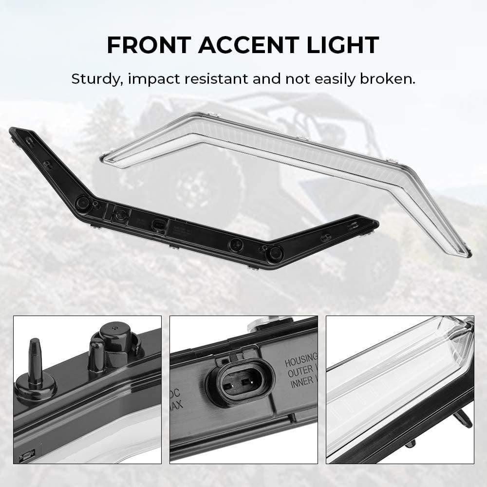 Photo of UTV Front Accent Light for Polaris RZR PRO XP/R/Turbo R 2020-2024 by Kemimoto - Premium for UTVs / Side by Sides