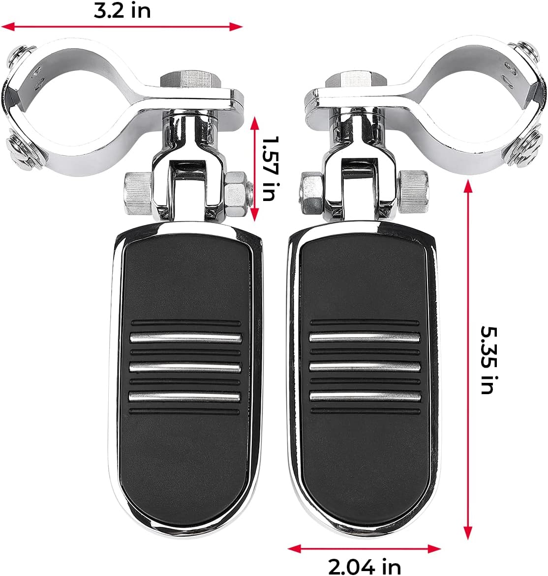 Photo of Motorcycle Foot Pegs for Touring Model by Kemimoto - Premium for UTVs / Side by Sides