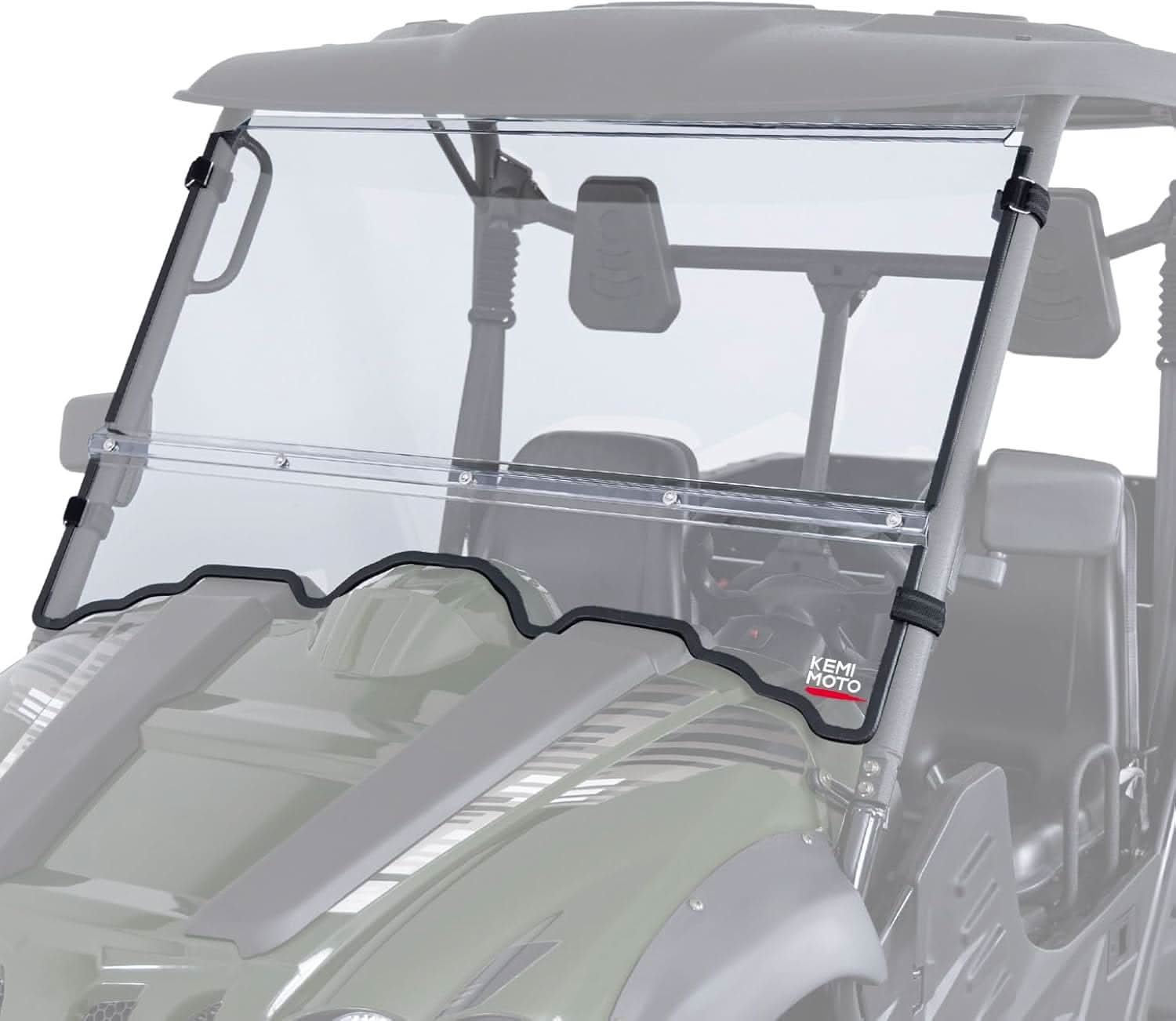 Photo of PC Front Windshield for Hisun Axis Coleman Massimo 500/700 by Kemimoto - Premium for UTVs / Side by Sides