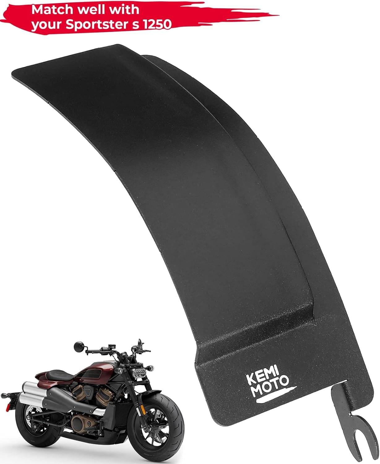 Photo of Left Engine Side Cover for Sportster S 1250 RH1250S 2021-2023 by Kemimoto - Premium for UTVs / Side by Sides